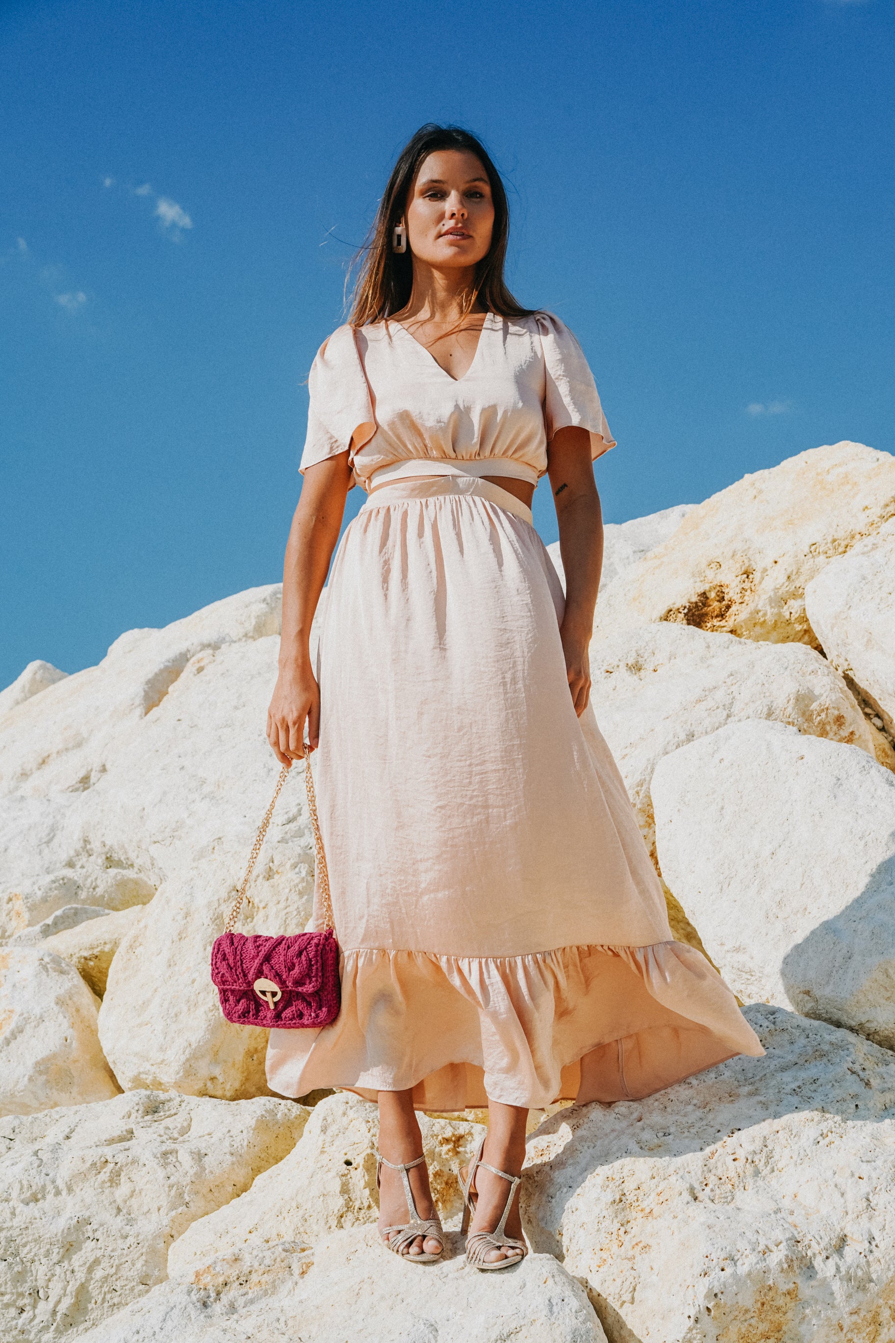 robe rose pale 