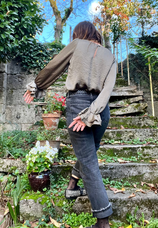 Blouse Kaki Constance