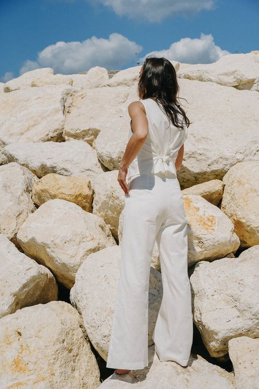 Pantalon de costume coton JASMIN