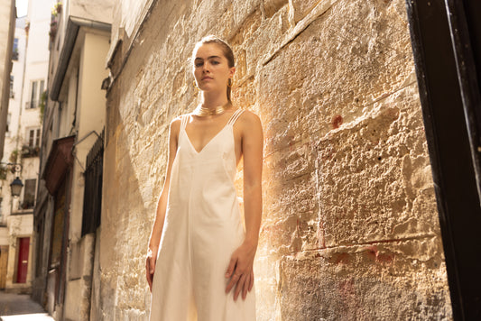 Combinaison Pantalon Crème