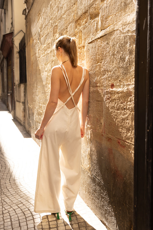 Combinaison Pantalon Crème