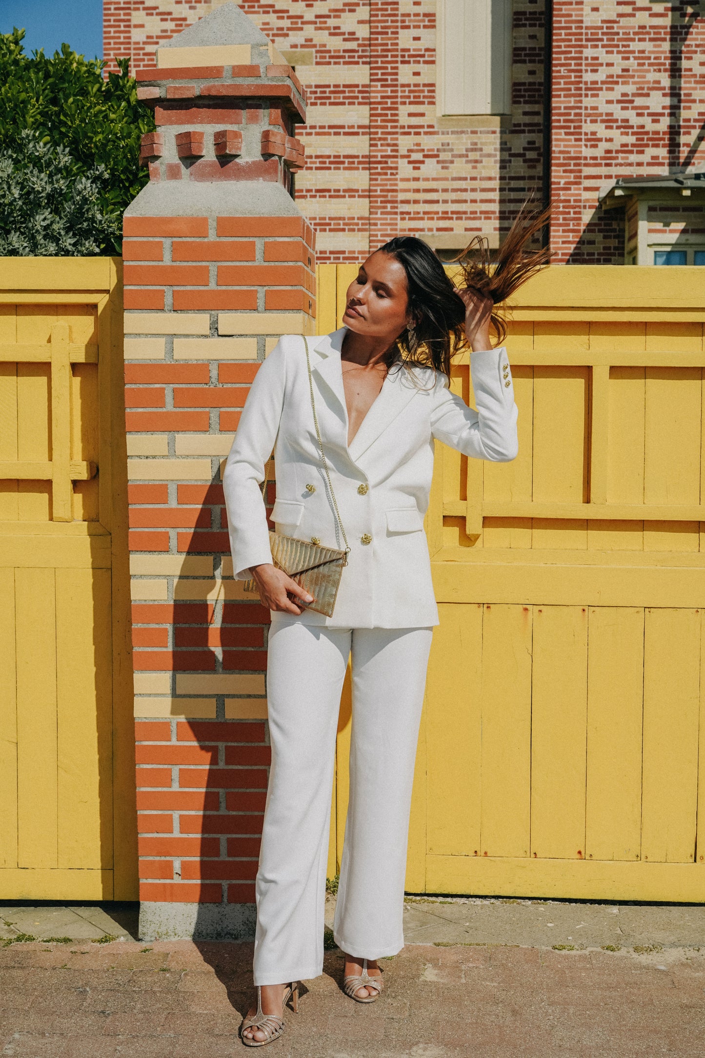 Blazer blanc tailleur COSMOS