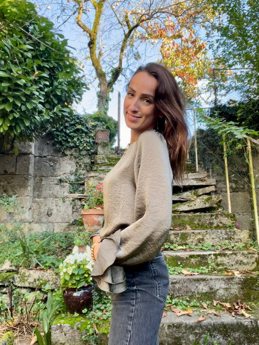 Blouse Kaki Constance