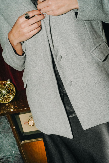 Blazer en flanelle gris COLETTE