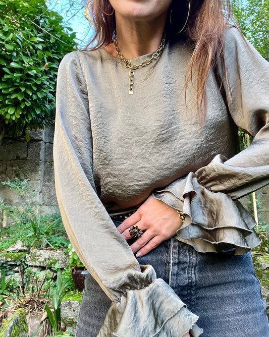 Blouse Kaki Constance