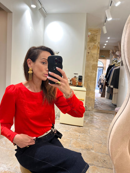 Blouse INDIA rouge