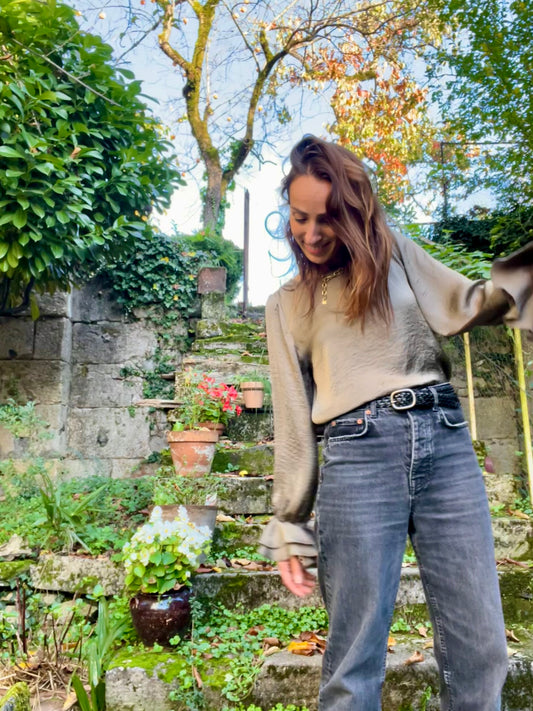 Blouse Kaki Constance