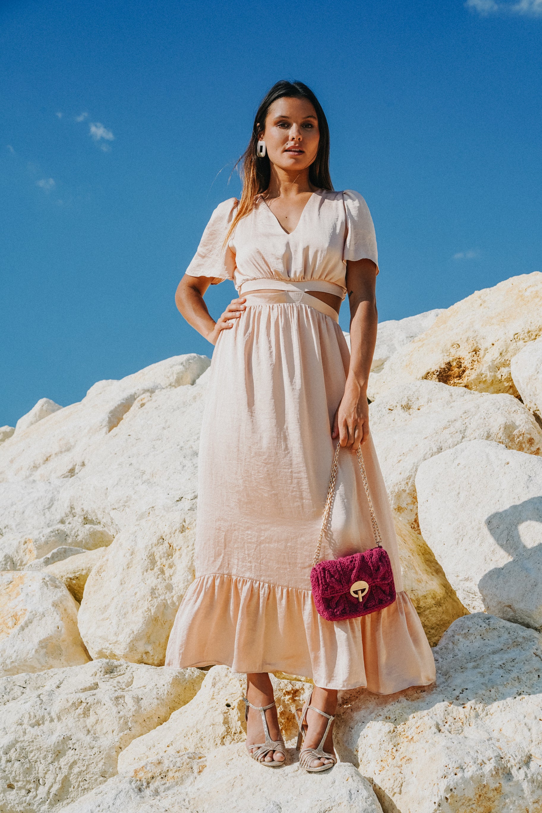robe rose pâle 