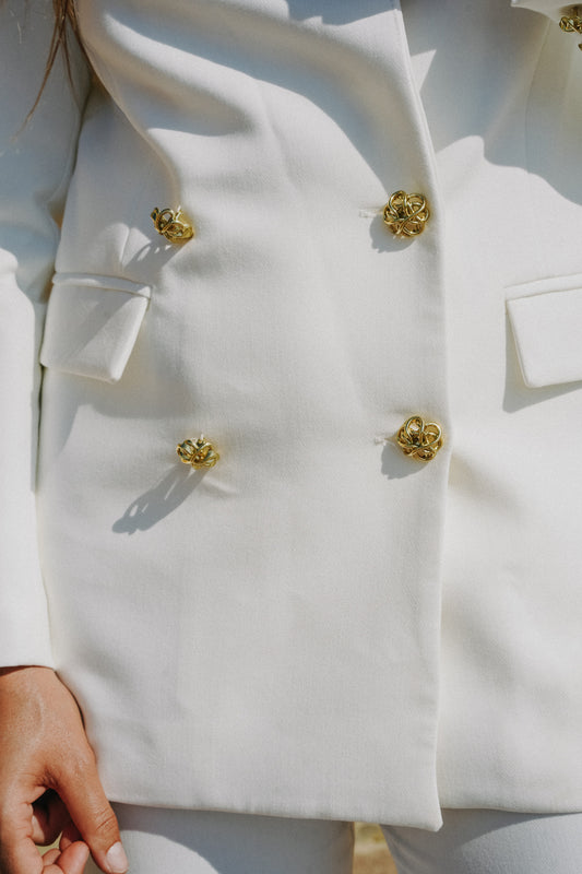 Blazer blanc tailleur COSMOS