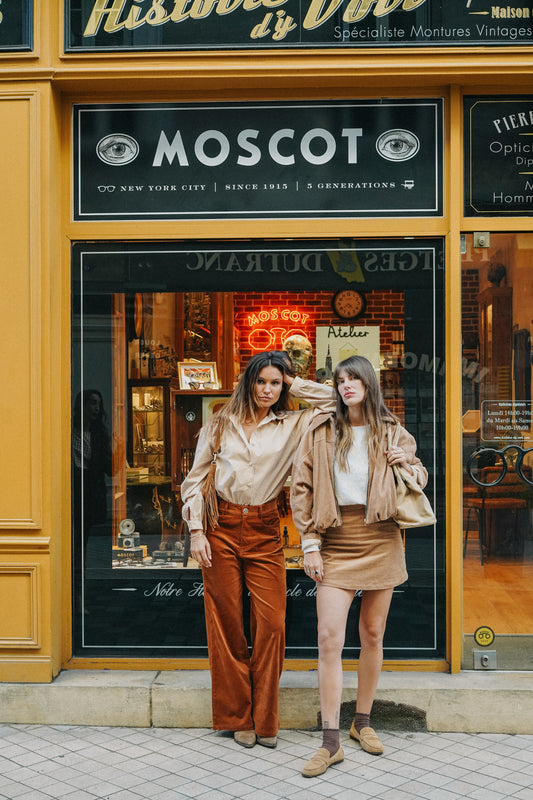 Pantalon Velours SUZANNE Camel