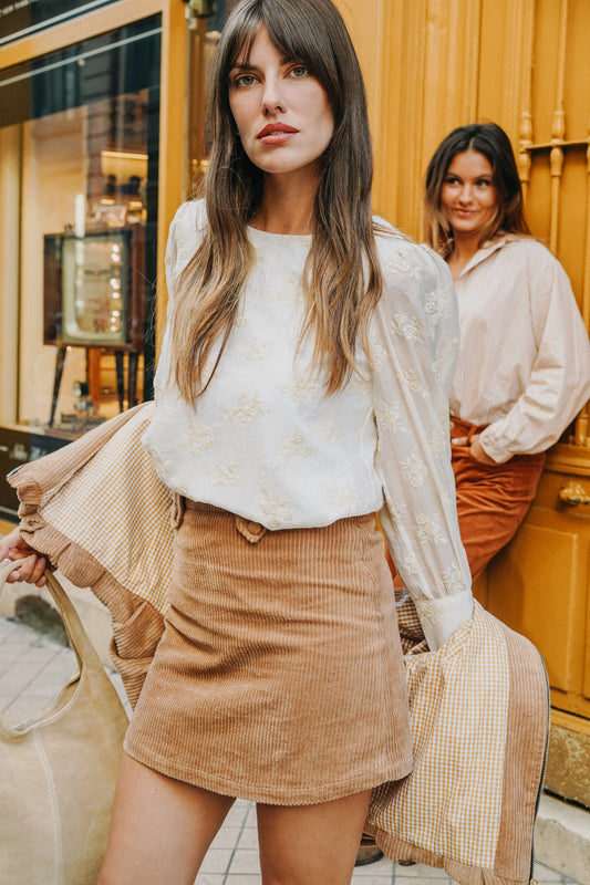 Blouse INDIA Brodée (doublure coton)