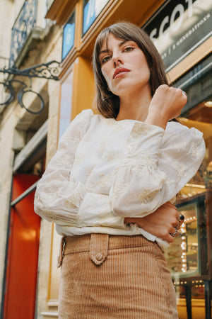 Blouse INDIA Brodée (doublure coton)