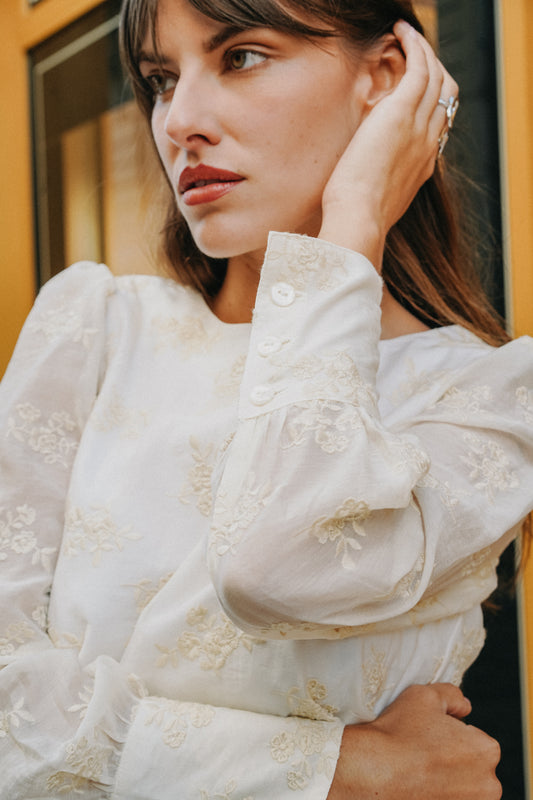 Blouse INDIA Brodée (doublure coton)