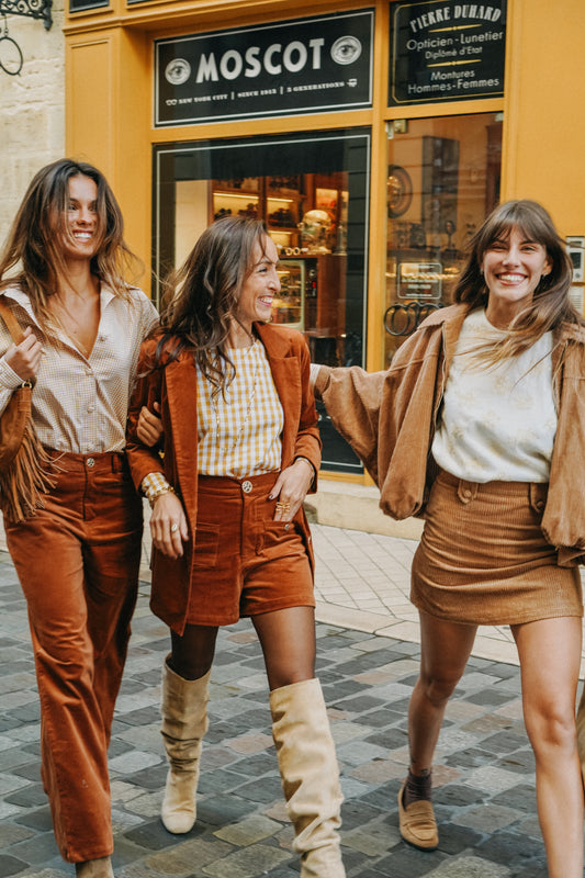 Pantalon Velours SUZANNE Camel