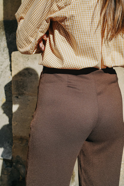 Pantalon PALAZZO Chocolat