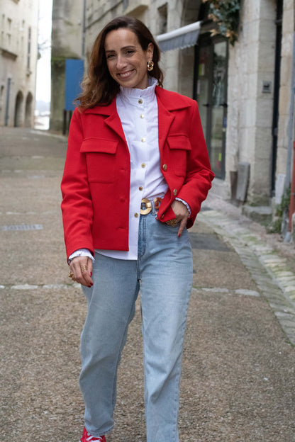 veste rouge 