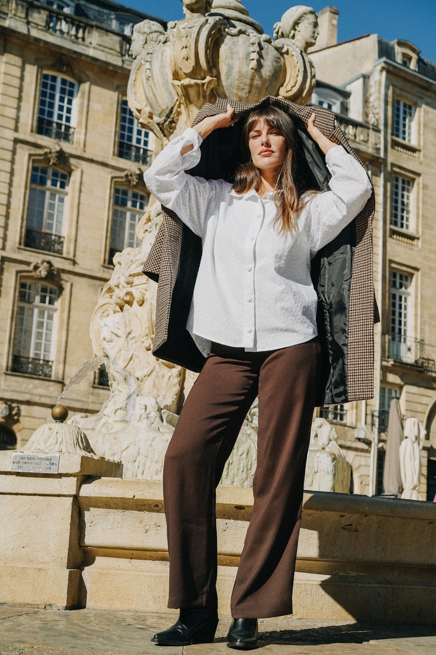 Pantalon PALAZZO Chocolat