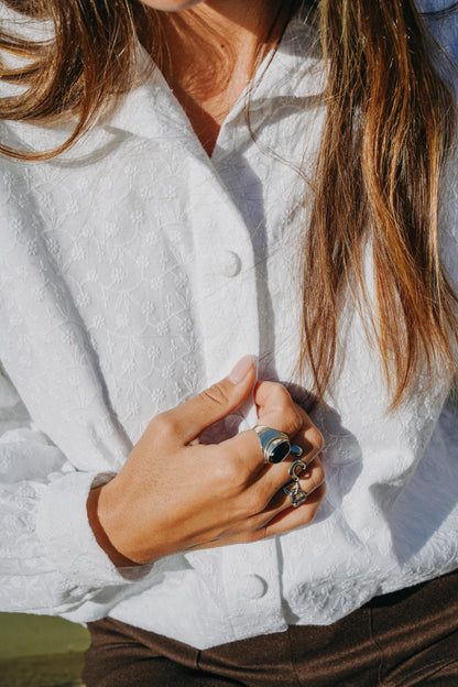 Chemise BOY Brodée blanche doublure