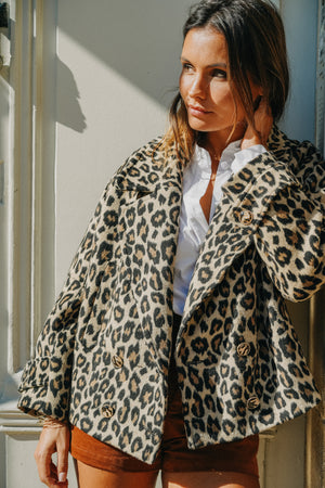 Manteau court  Léopard CAPUCINE