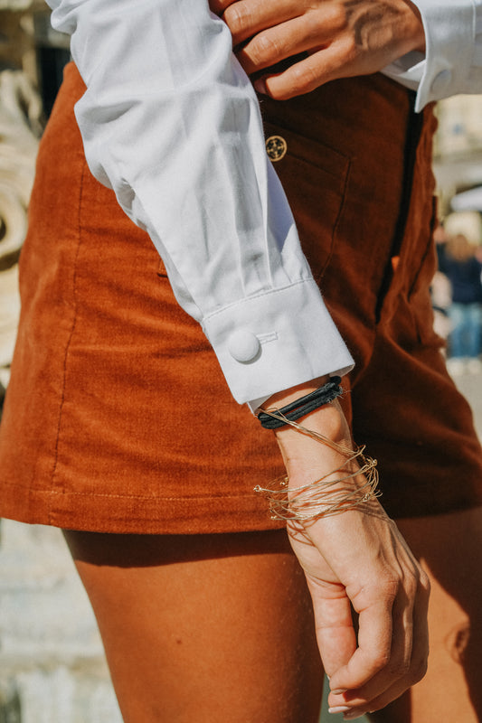 Chemise CÉCILE blanche popeline