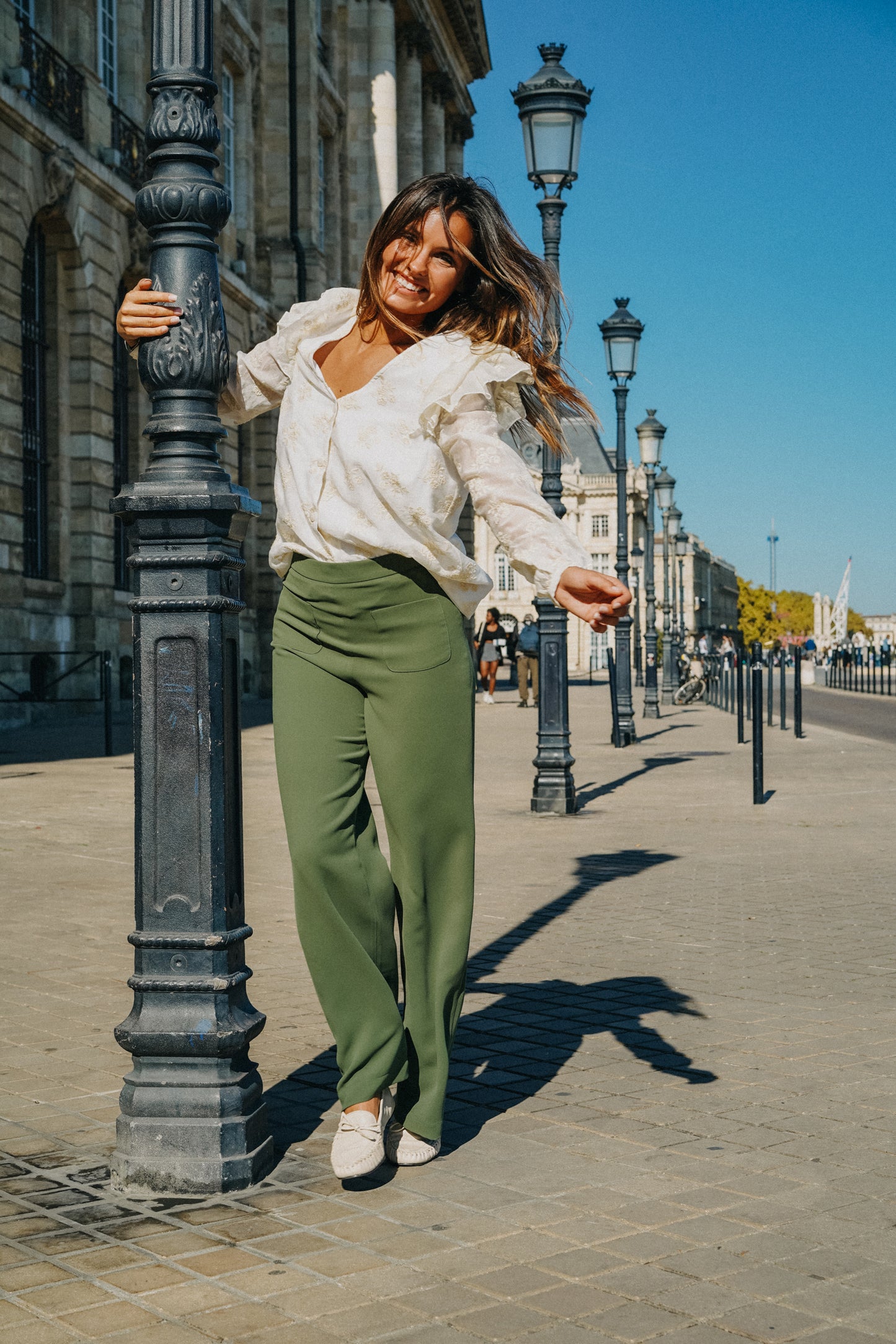 Pantalon PALAZZO Vert