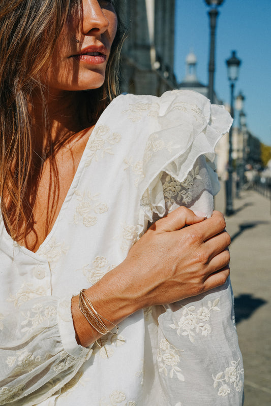 Chemise à Volants GAETAN Brodée