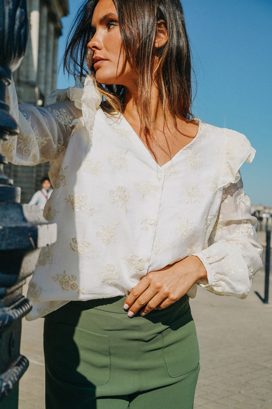 Pantalon PALAZZO Vert