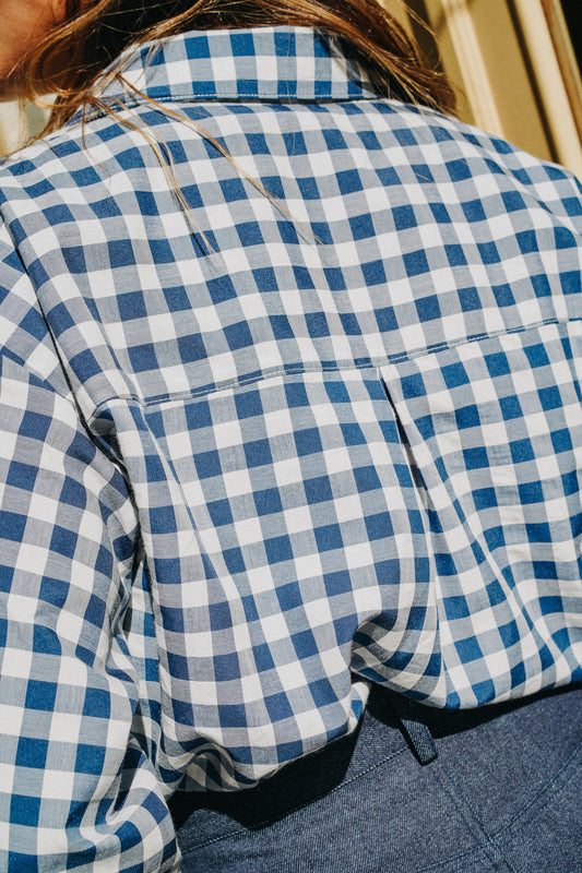 Chemise BOY Vichy bleu marine