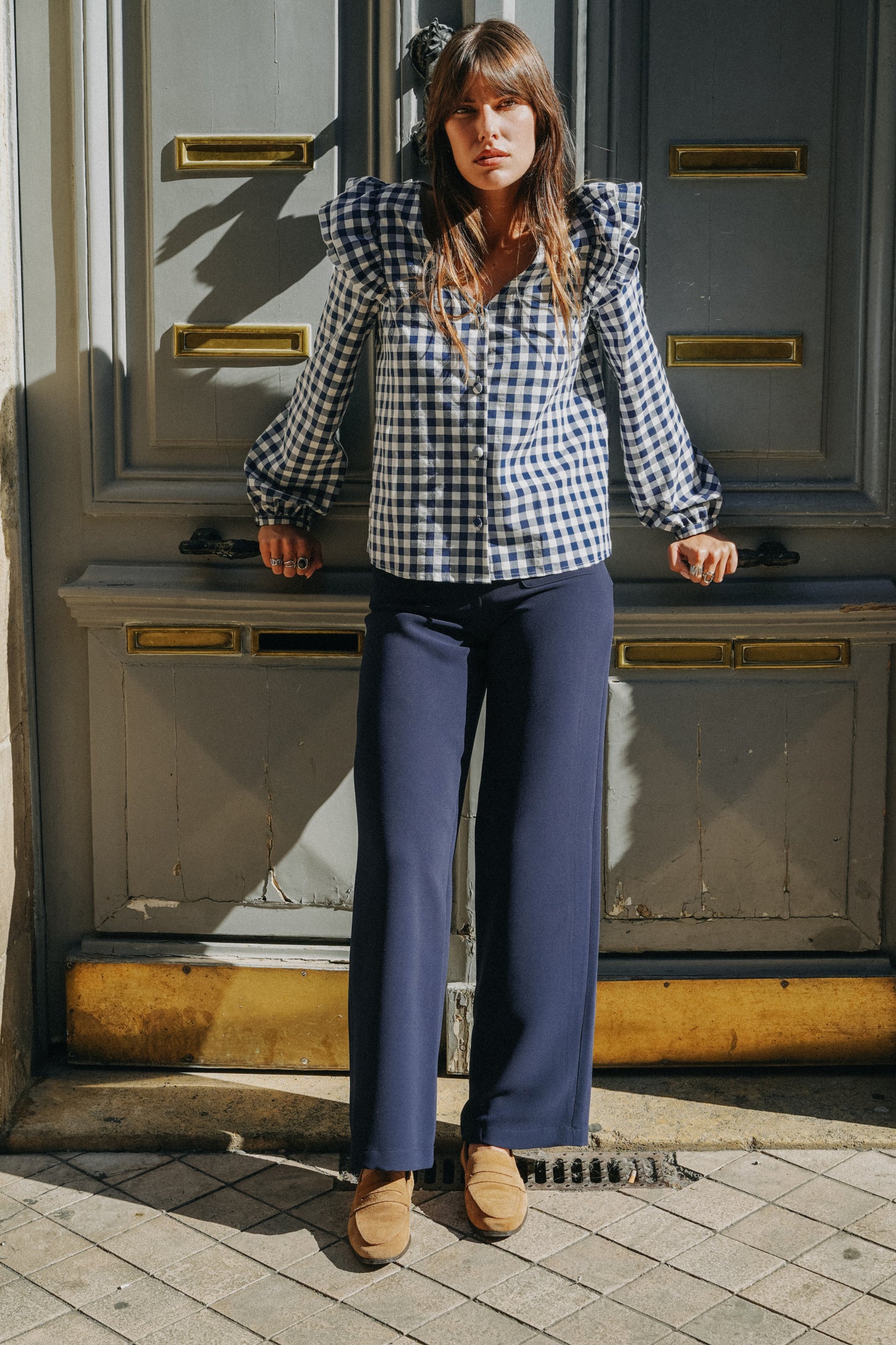 Pantalon PALAZZO Bleu