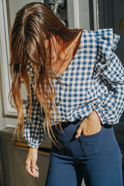 Pantalon PALAZZO Bleu