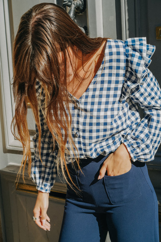 Pantalon PALAZZO Bleu