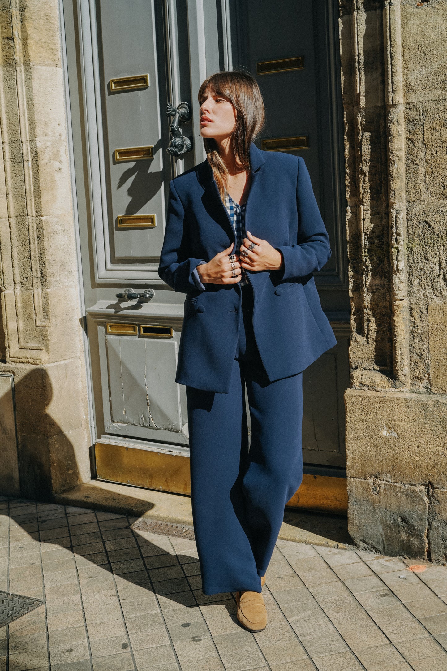 Pantalon PALAZZO Bleu