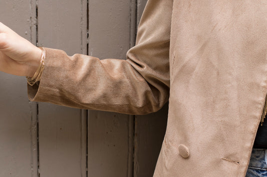 Blazer  en velours marron LOUISE