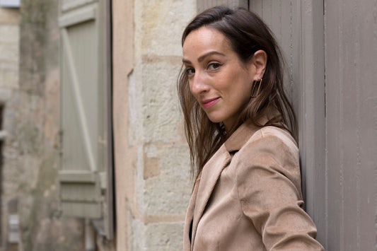 Blazer  en velours marron LOUISE