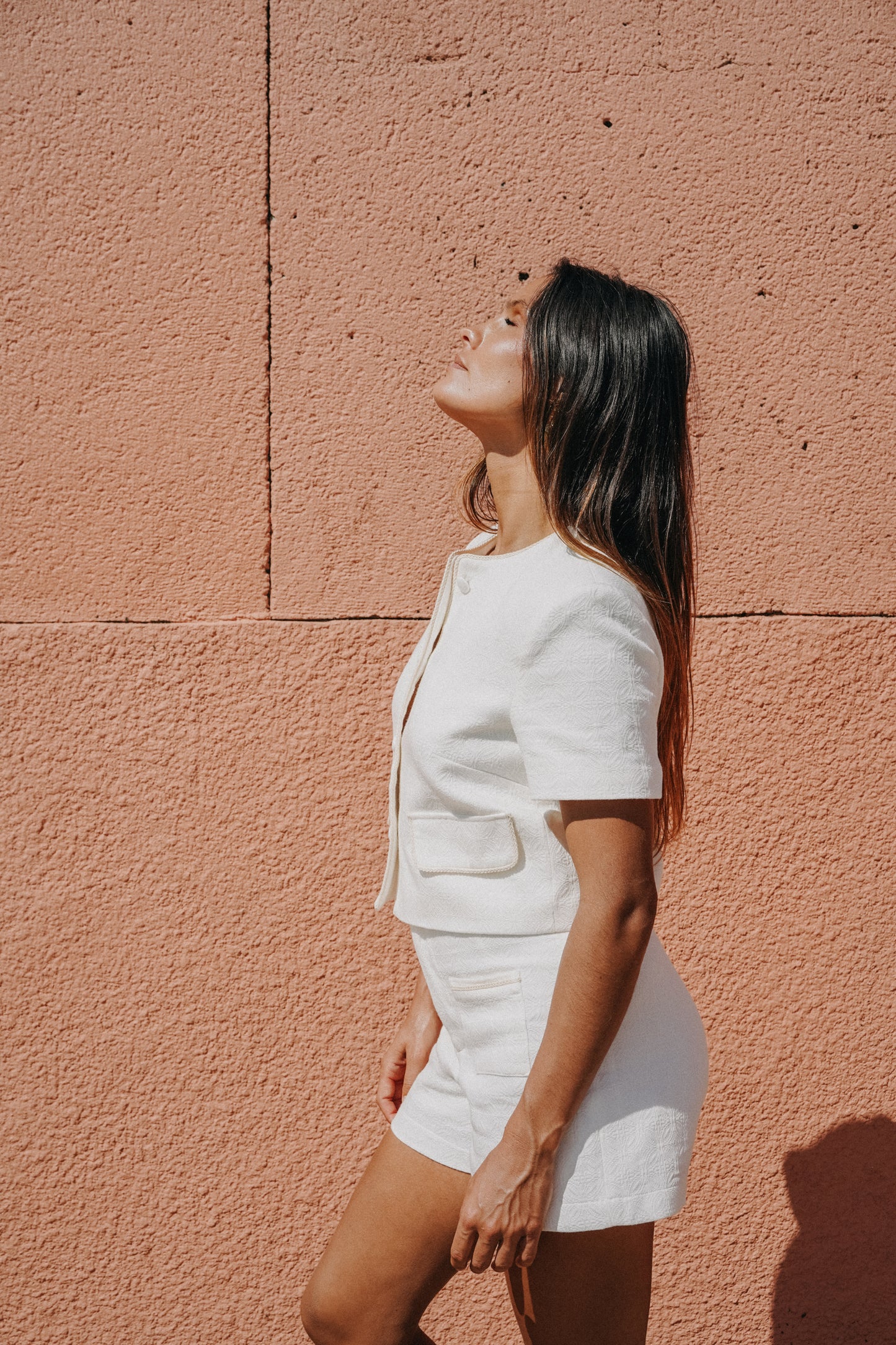 Short jacquard crème BERGAMOTE